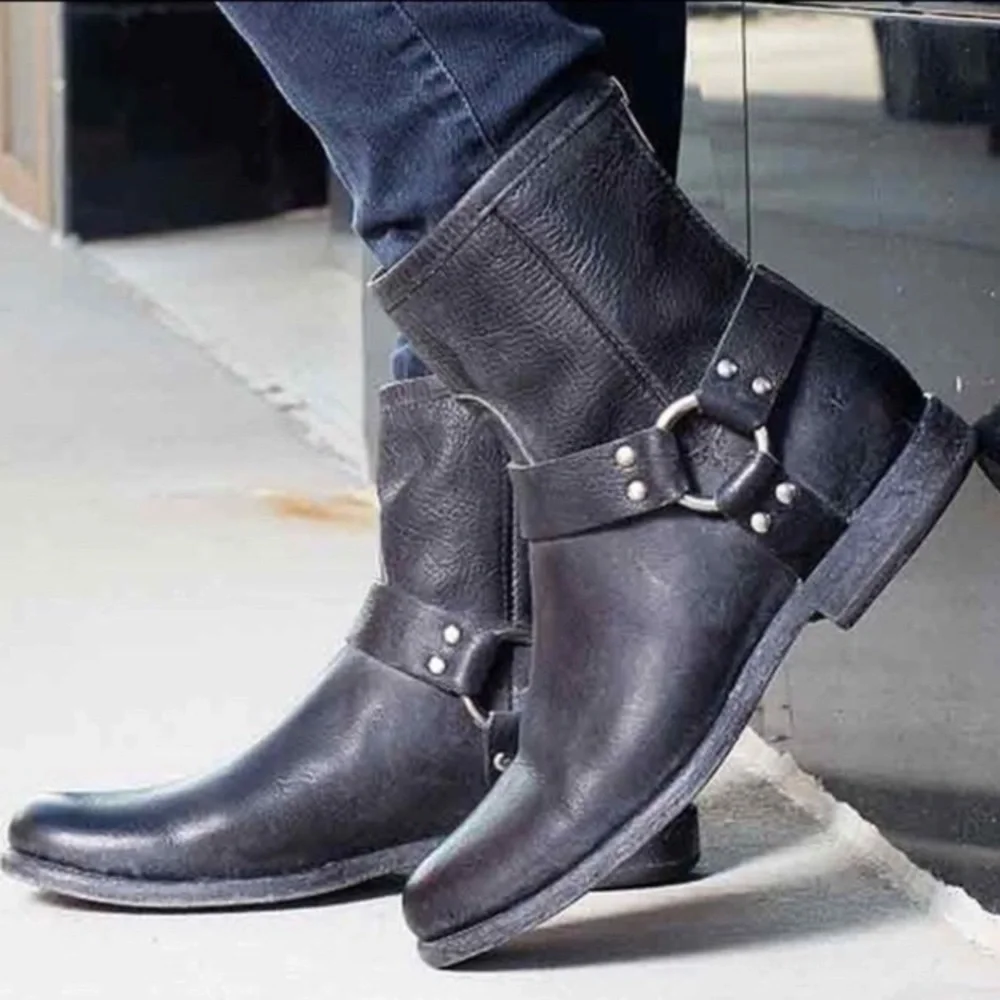 Frye Phillip Harness Short Leather Cute Ankle Boot